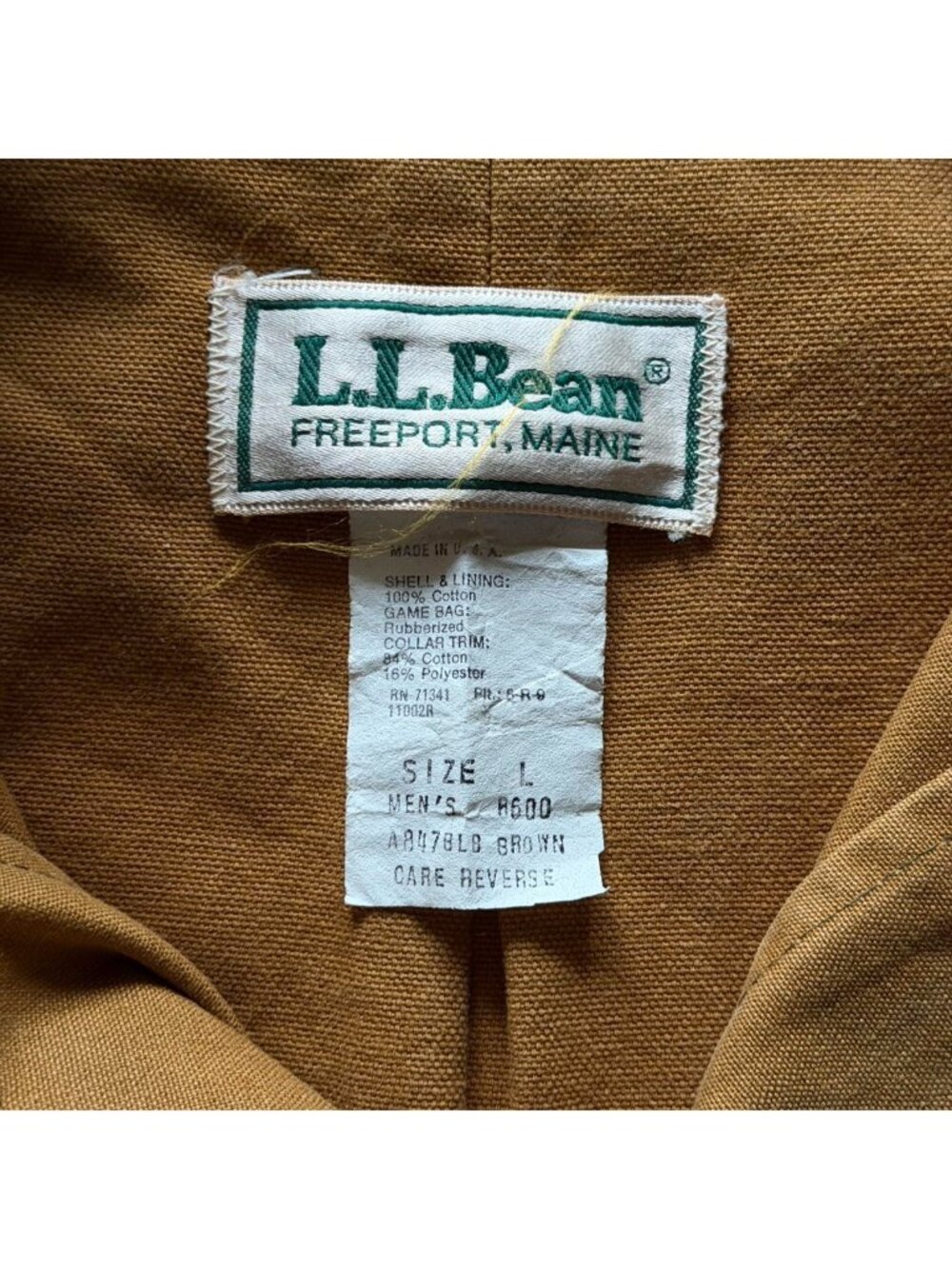 vintage 90s LL bean duck canvas chore coat - Picture 4 of 4
